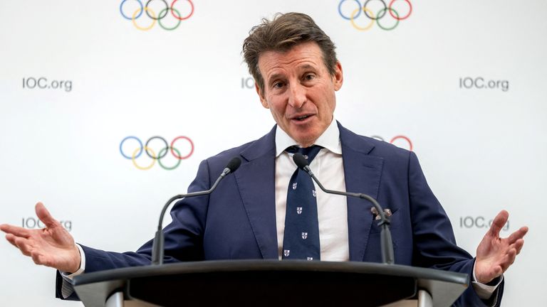 World Athletics president Sebastian Coe. Pic: Reuters