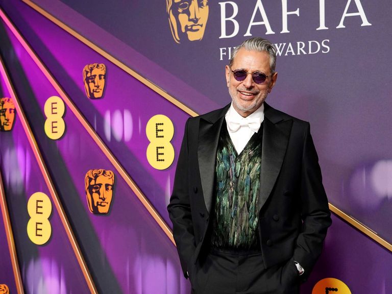 Jeff Goldblum at the BAFTA Film Awards 2025. Pic: PA
