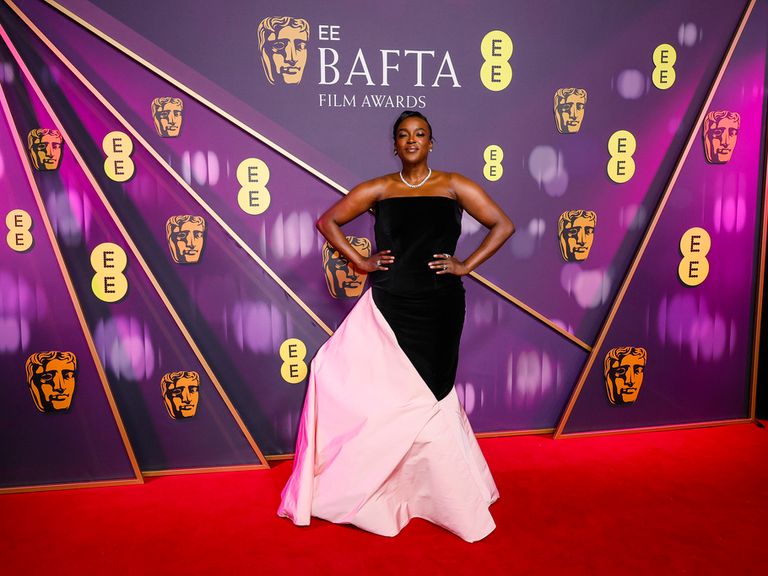 Wunmi Mosaku at the 2025 BAFTAs. Pic: Joel C Ryan/Invision/AP