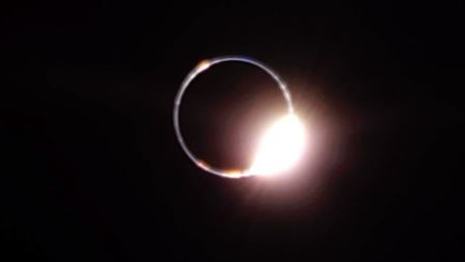 Eclipse captured from moon’s point of view