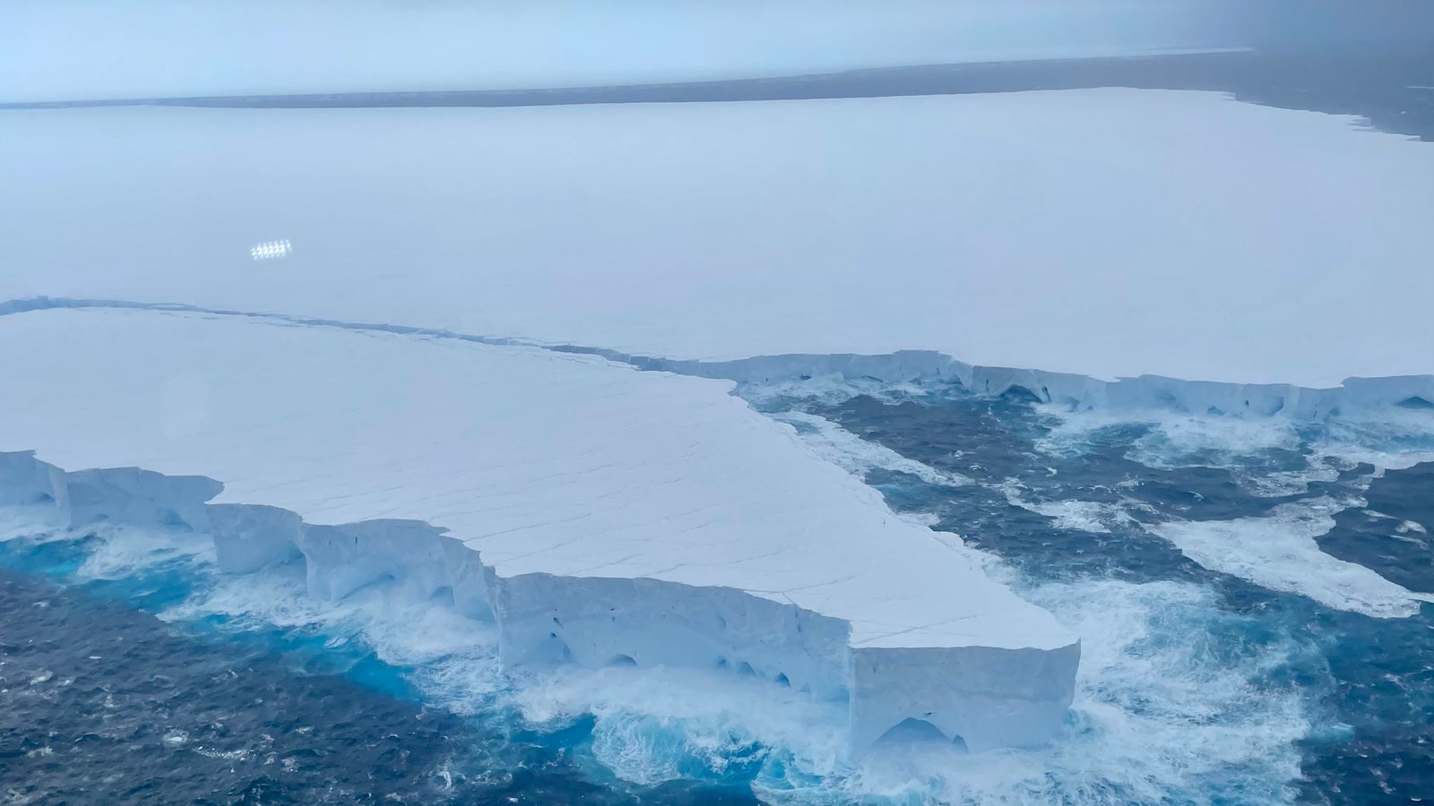 What we learnt flying over the world's largest iceberg A23a - and why it's not long for this world