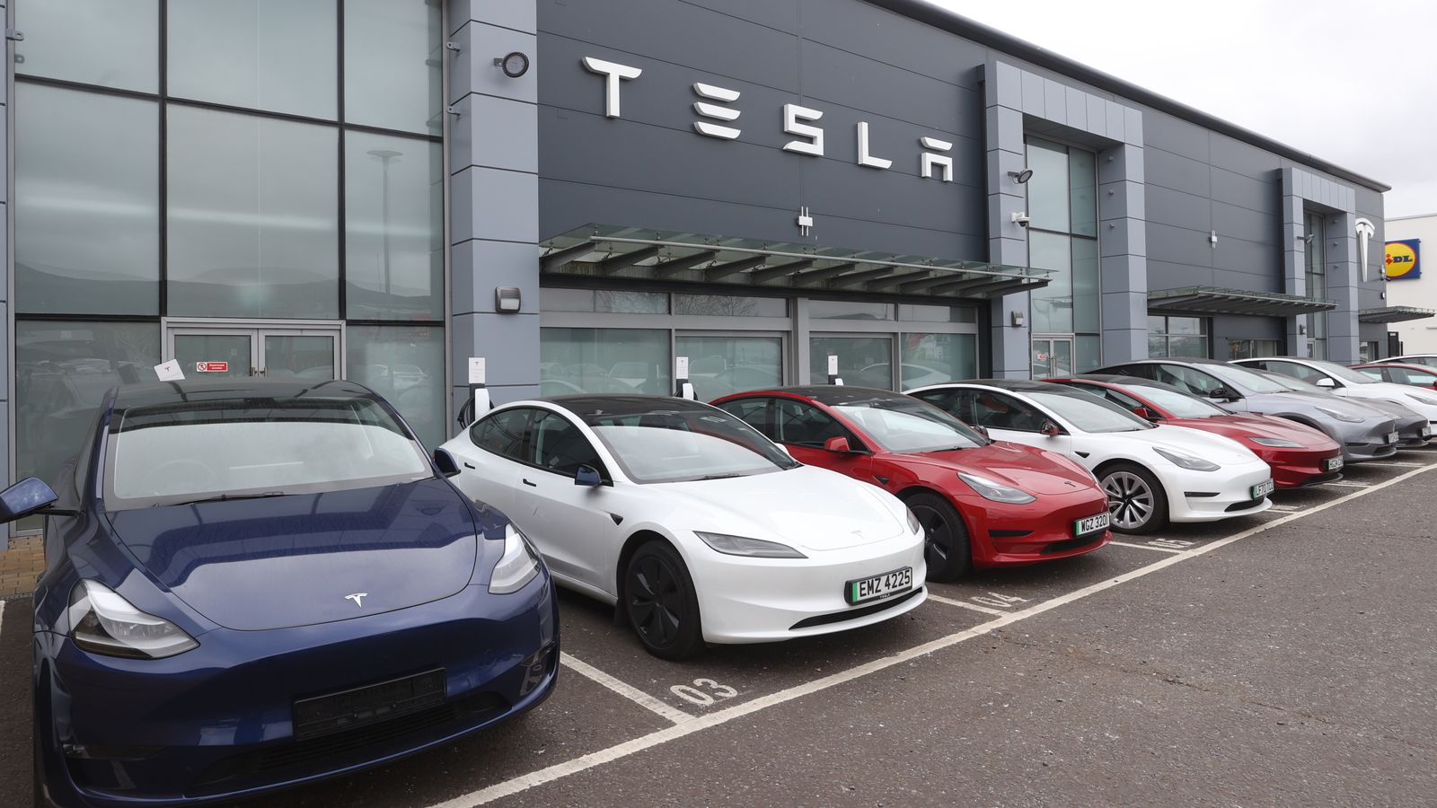 Vandals damage Tesla cars in Belfast