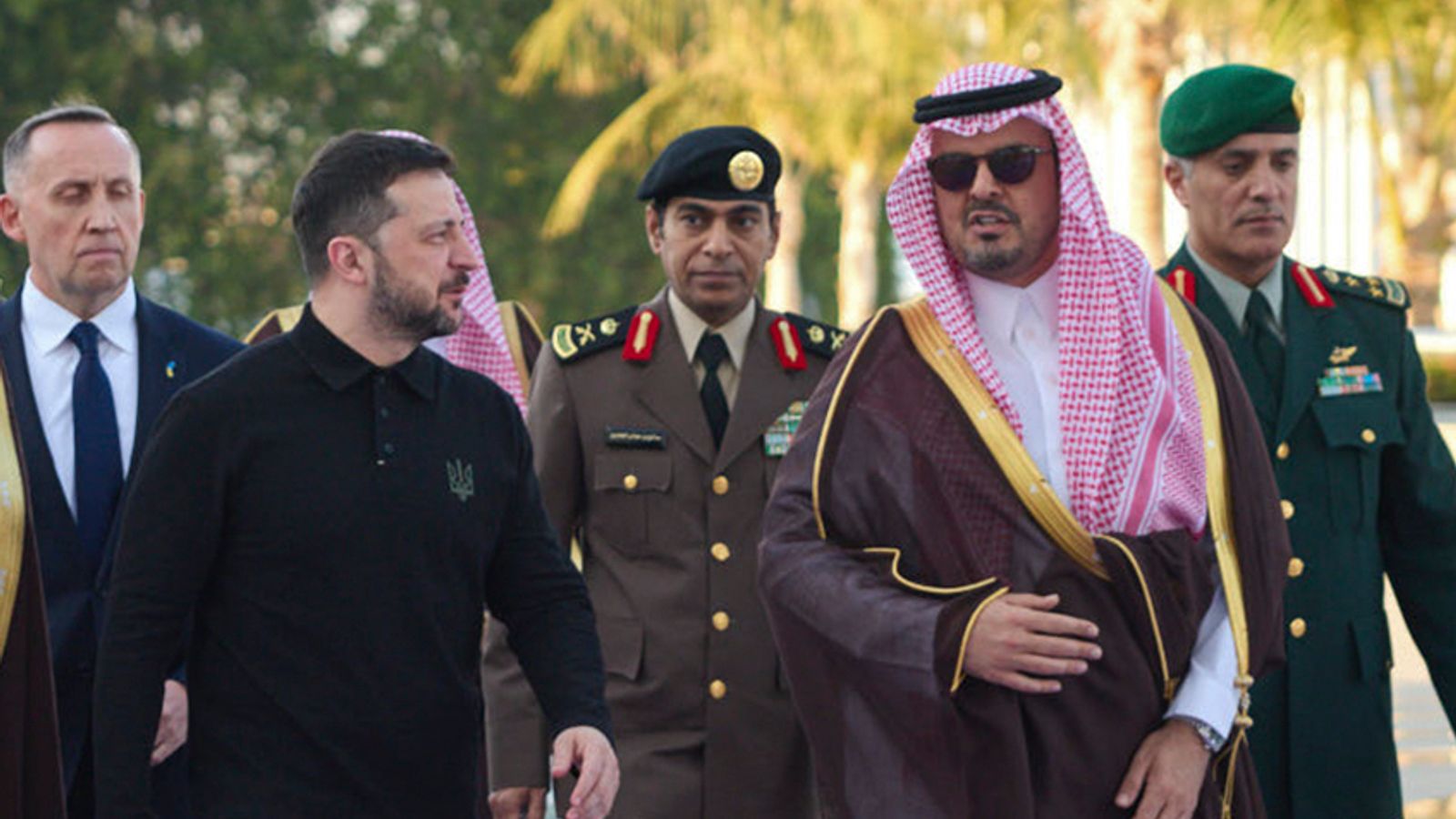 Volodymyr Zelenskyy arrives in Saudi Arabia ahead of US-Ukraine meeting - as Marco Rubio says Kyiv should be 'prepared to do difficult things'