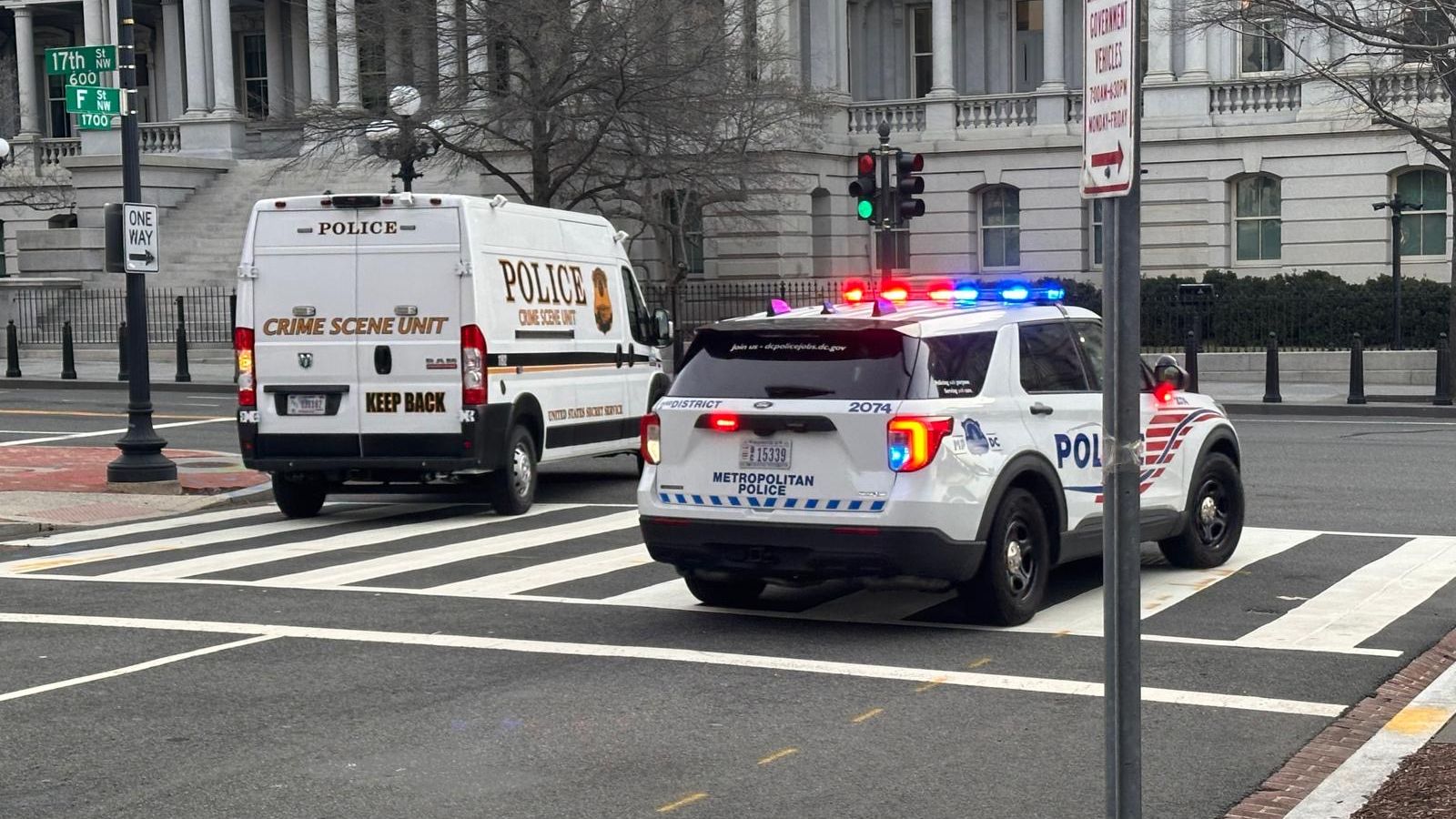 US Secret Service shoots armed man near White House, agency says