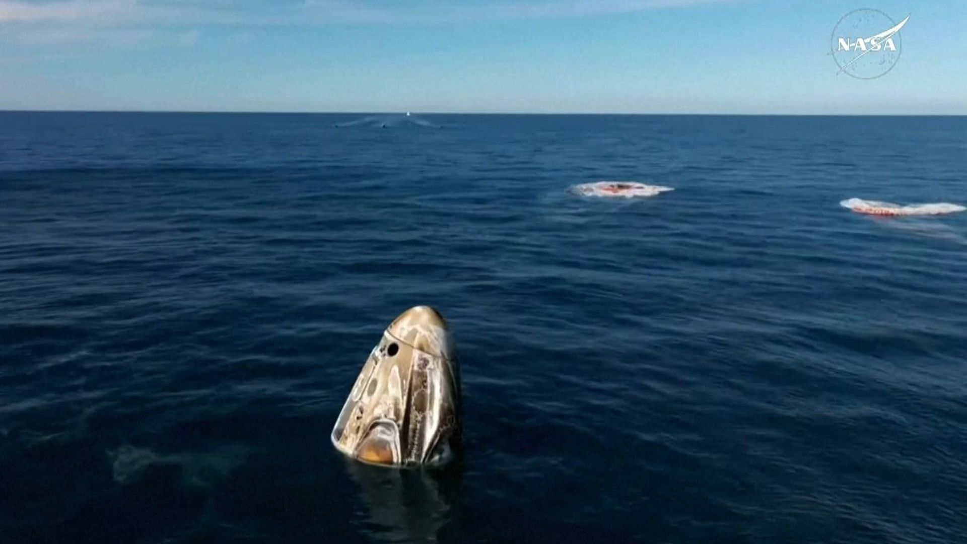 Splashdown! Stranded NASA astronauts arrive back on Earth after nine months stuck in space