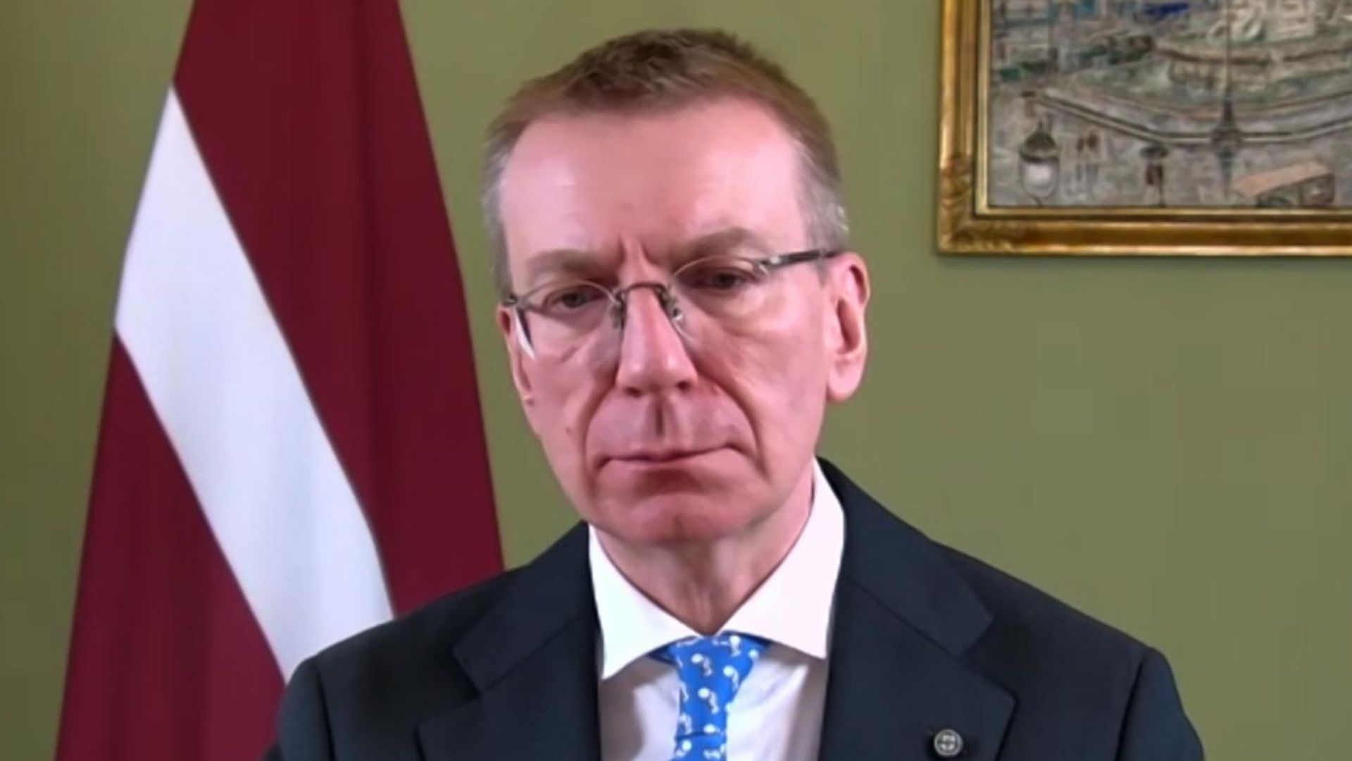 Europe 'quite weak' and countries should 'absolutely' introduce conscription, Latvia's president says