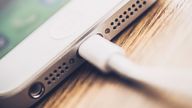 An Apple phone being charged. Pic: iStock