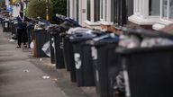 Bins filling up in Birmingham. File pic: PA