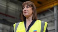 Rachel Reeves on a visit to Telford on Tuesday. Pic: Reuters