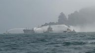 'Multiple explosions' as tanker and ship crash in North Sea