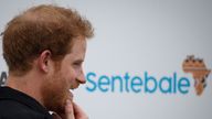 Prince Harry at a Sentebale fundraiser in 2016. Pic: Reuters