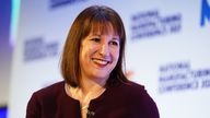 Rachel Reeves attending the Make UK Conference at the QEII Centre.
Pic: PA