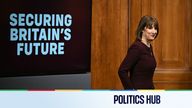 Rachel Reeves arrives to host a press conference at the Downing Street Briefing Room.
PA