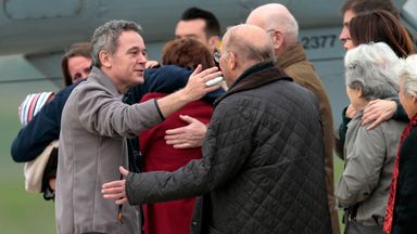 Five terrorists found guilty of holding French journalists hostage WTX News Five terrorists found guilty of holding French journalists hostage Released French hostage Didier Francois, left, is welcomed by his family upon arrival at the Villacoublay military airbase, outside Paris, Sunday April 20, 2014. Francois and three other French journalists kidnapped and held for 10 months in Syria returned home on Sunday to joyful families awaiting them.