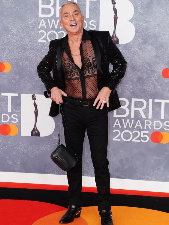 A cheeky little sheer number from Bruno Tonioli. Pic: PA