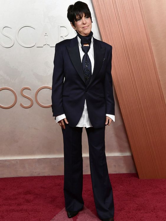 Diane Warren arrives at the Oscars on Sunday, March 2, 2025, at the Dolby Theatre in Los Angeles. (Photo by Richard Shotwell/Invision/AP)