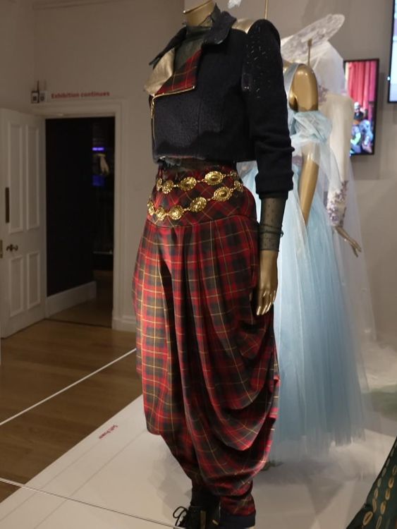 A punk-style outfit, inspired by a tartan suit worn by the Duke of Windsor PORTRAIT