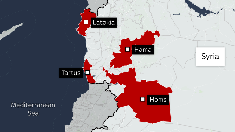 Map for SN eyewitness from Stuart Ramsay about Syrian Alawites 