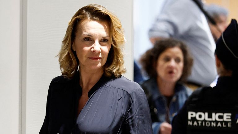 Plaintiff Amelie K appears at the courthouse, as the trial of French actor Gerard Depardieu for two sexual assaults allegedly committed on the set of the film "Les Volets Verts" continues, in Paris, France, March 25, 2025. REUTERS/Benoit Tessier
