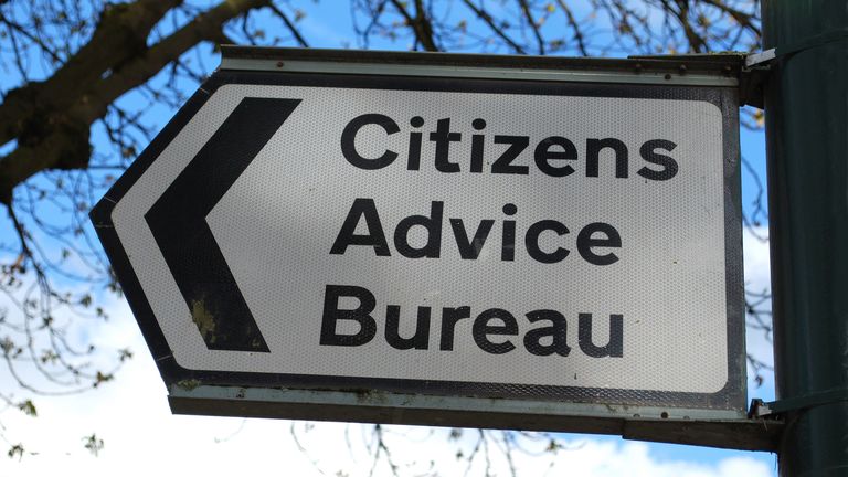 Sign for Citizens Advise Bureau. Pic: iStock