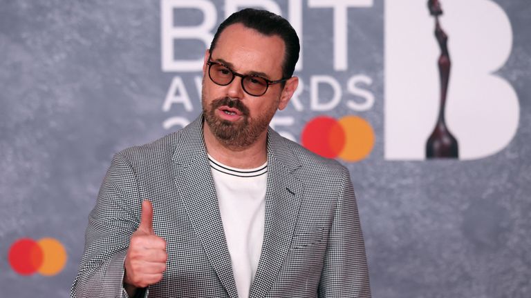 A sudden burst of actors on the red carpet, Danny Dyer gives it the thumbs up. Pic: Reuters