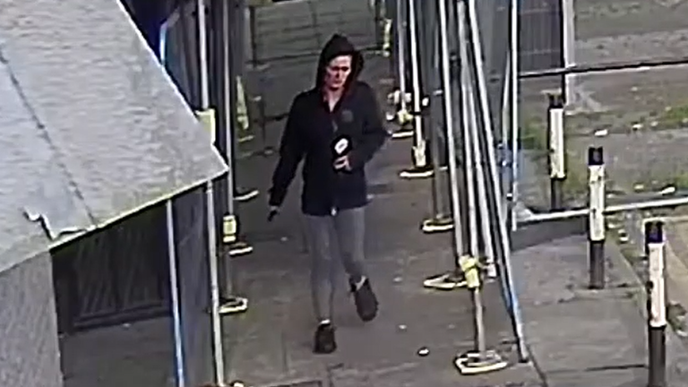 Elizabeth Sweeney was captured on CCTV following the murder. Pic: COPFS