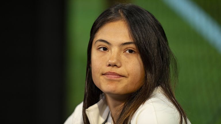 Emma Raducanu.
File pic: AELTC/PA