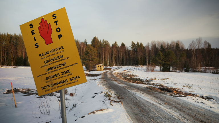 On Finland's border with Russia