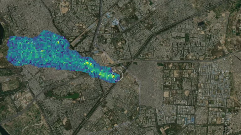 The methane emissions from the waste from Kayrros, an energy and environmental intelligence company