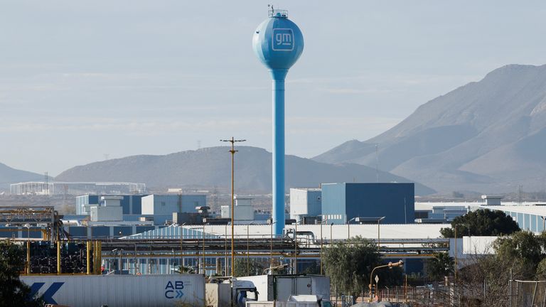 General Motors plant in Ramos Arizpe, Mexico. Pic: Reuters