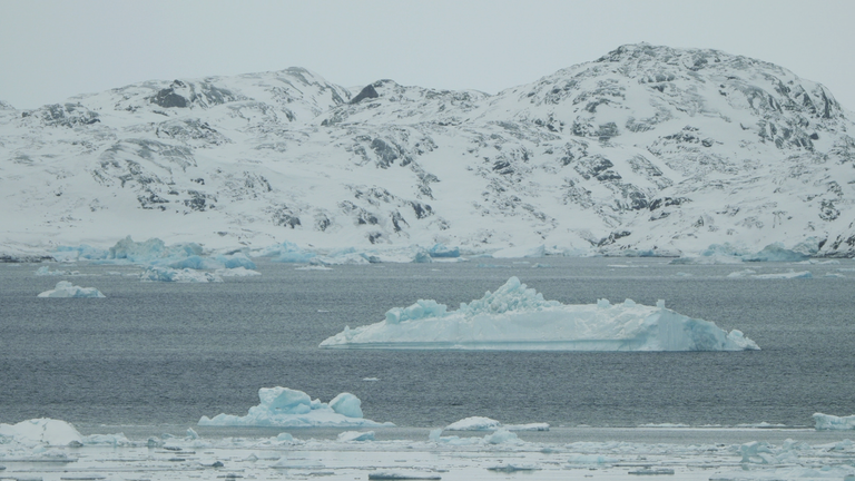 Ice caps in Greenland