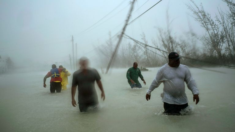 The aftermath of Hurricane Dorian in the Bahamas in September 2019. Pic: AP