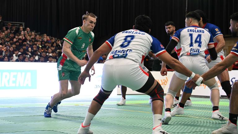 England beat Hungary 101-25. Pic: Kabaddi World Cup/Facebook