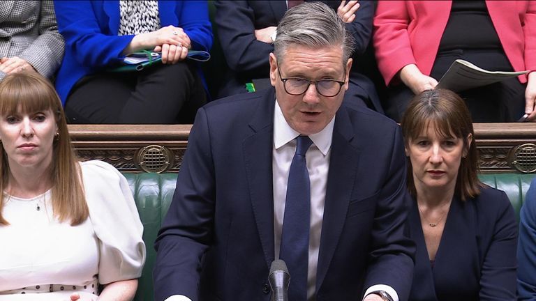 Sir Keir Starmer en PMQ's