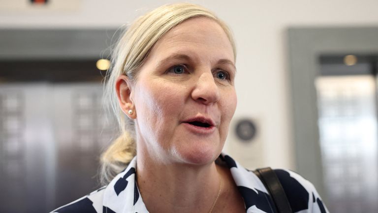 Kirsty Coventry at the 114th IOC Session in Costa Navarino, Pylos, Greece. Pic: Reuters