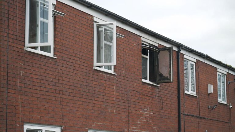 A woman has been arrested on suspicion of arson after a four-year-old girl died in a house fire in Manchester.