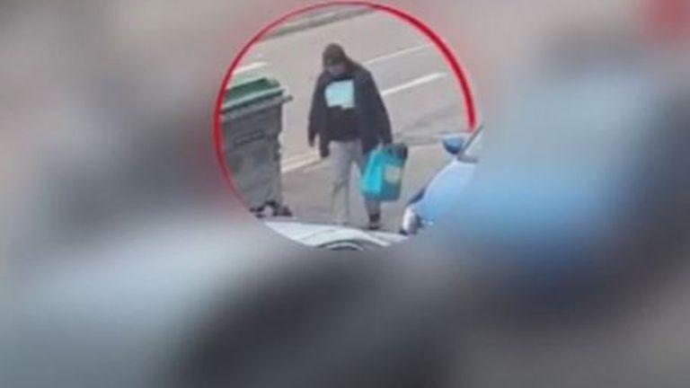 CCTV footage showing what detectives labelled at the time as unknown ‘heavy bag man’ . Pic: Greater Manchester Police