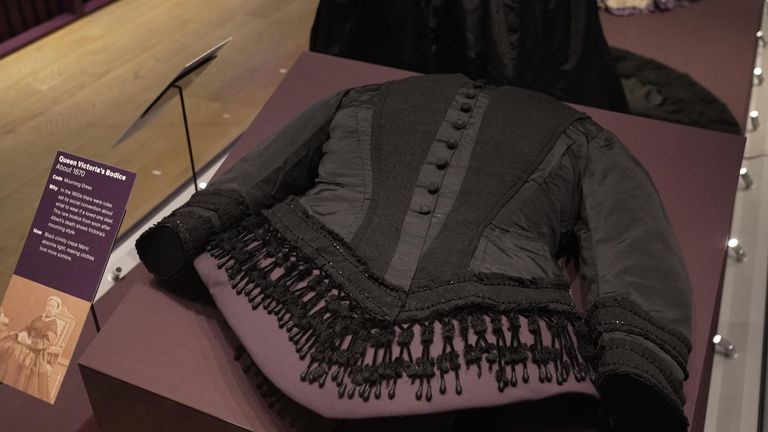 A rare mourning bodice worn by Queen Victoria