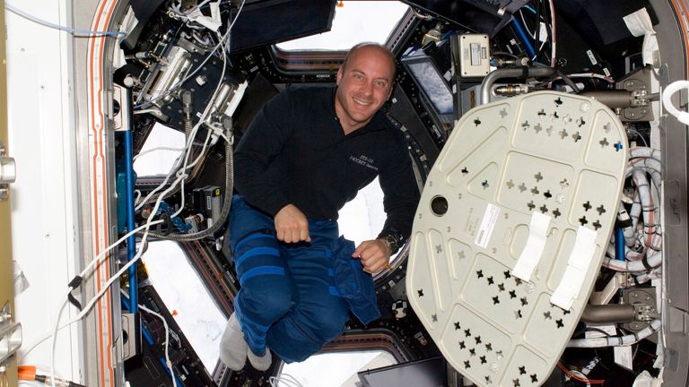 Garrett Reisman poses on the International Space Station in 2010. File pic: NASA/Reuters