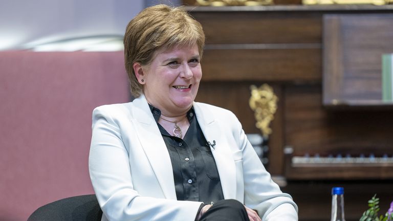 Ms Sturgeon during a devolution event in Edinburgh last year. Pic: PA