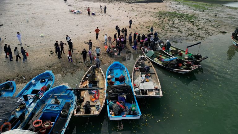 Fishing village in China