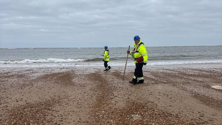 HM Coastguard retrieval underway. Pic: HM Coastguard