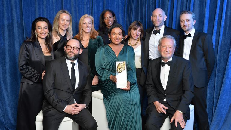 Pic: Richard Kendal/RTS
Sky News team taken at 2025 RTS awards 
