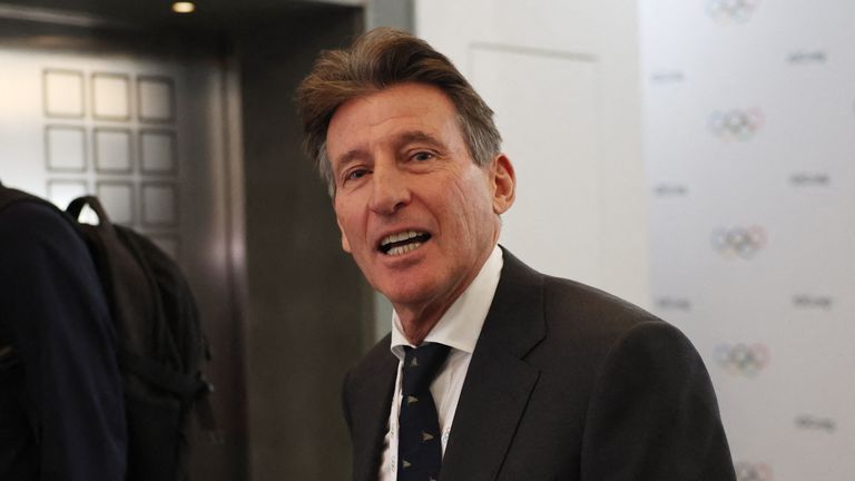 Sebastian Coe at the 114th IOC Session in Costa Navarino, Pylos, Greece. Pic: Reuters