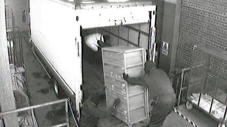 Britain's biggest ever cash robbery. Pic: PA