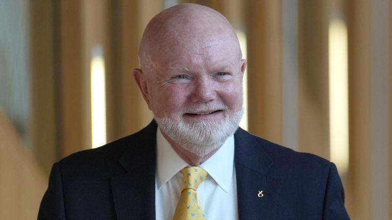 Colin Beattie at the Scottish Parliament in Edinburgh. The SNP is beginning the search for a new leader after a day of drama in Scottish politics saw Humza Yousaf announce his resignation as the country's First Minister. Picture date: Tuesday April 30, 2024.