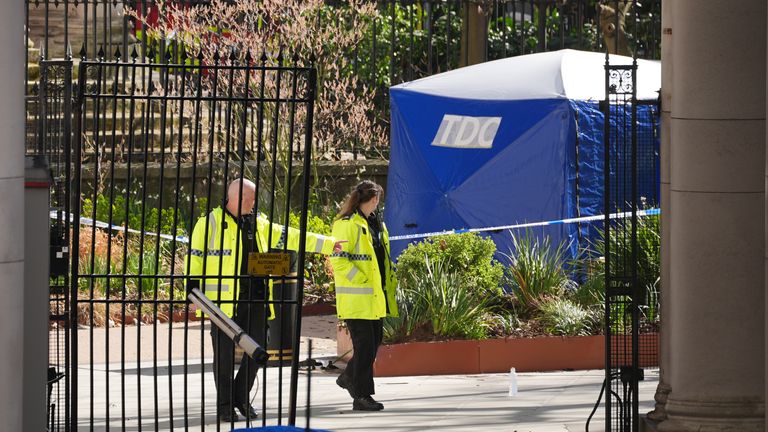 Scena na kampusie King's College London Strand. Zdjęcie: PA