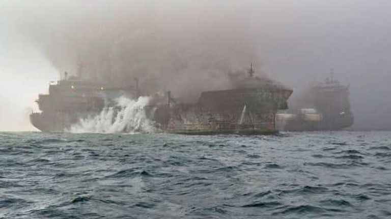 Tanker collision