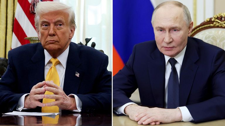 Donald Trump, Vladimir Putin. File pics: AP