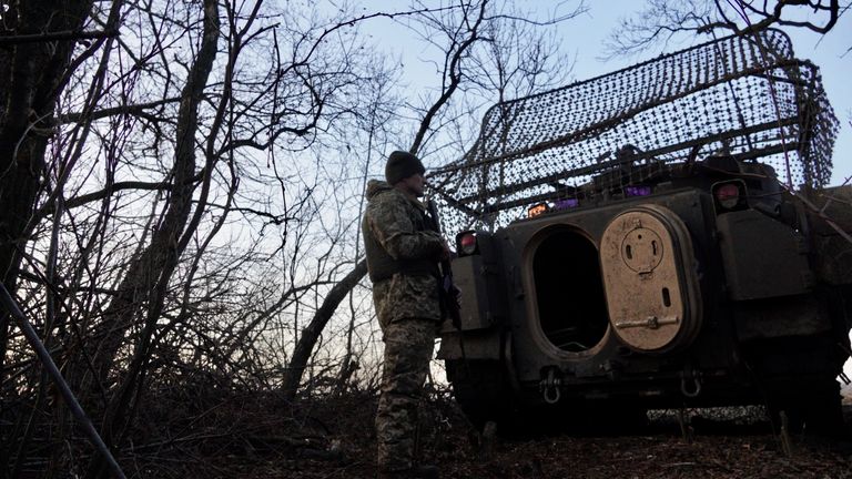 Soldiers on Ukraine's frontline                                